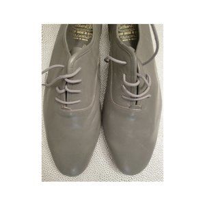Vtg 80s NOS Mens Father&Son Grey Leather Shoes 10